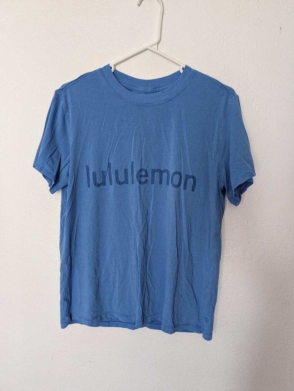 Lululemon All Yours Graphic Short Sleeve T-Shirt Blue Pre Owned No Size Tag